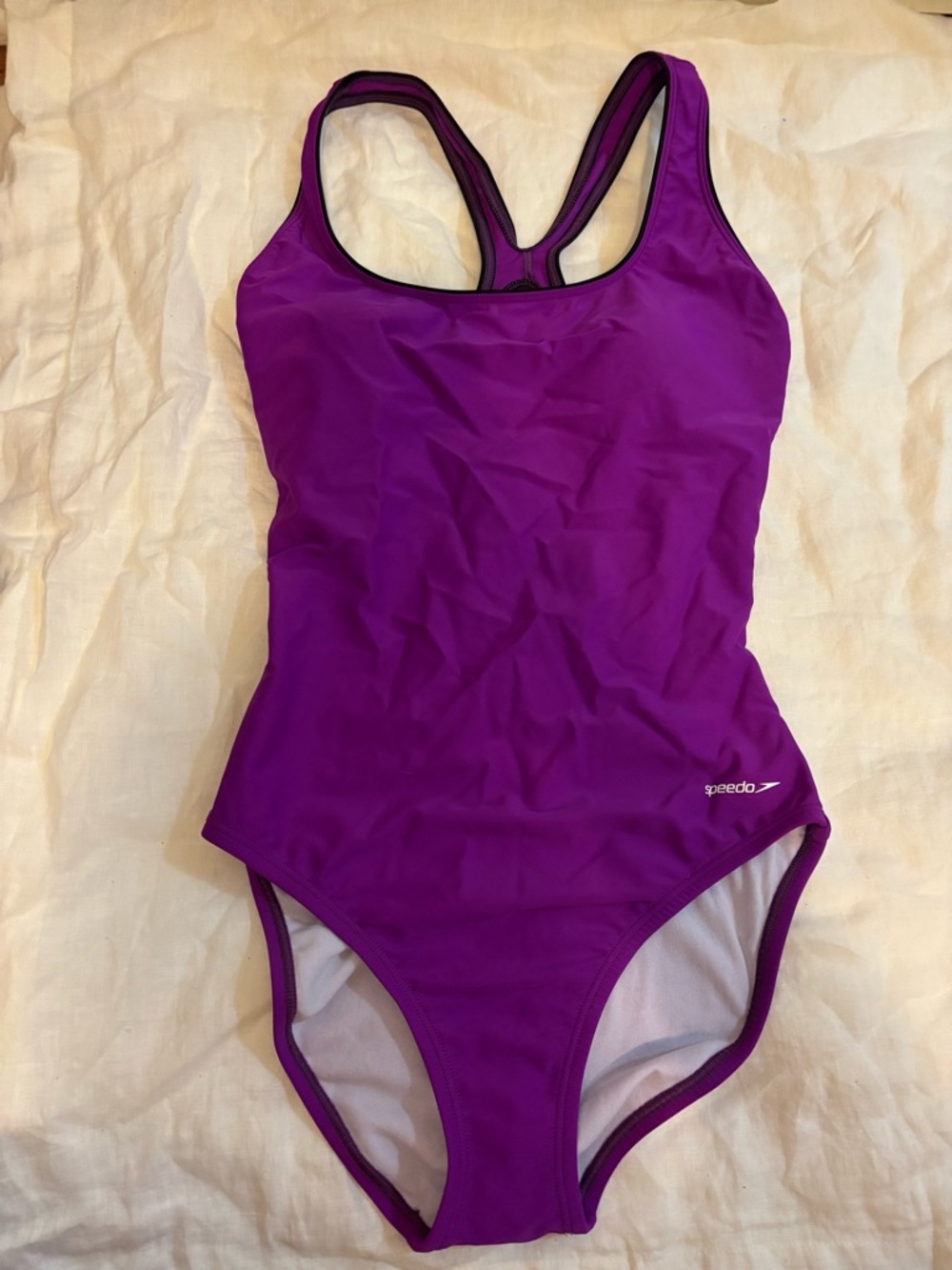 Speedo Women’s Purple One Piece Swimsuit Bikini Size 8